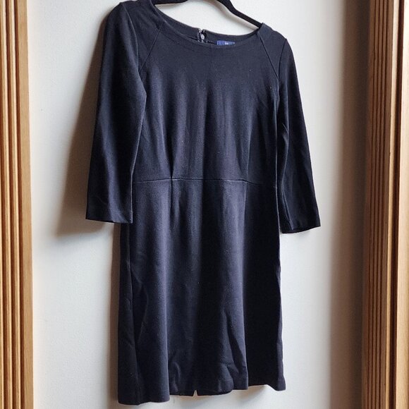 GAP Black Classic Shift Dress Size 4 - Picture 4 of 16
